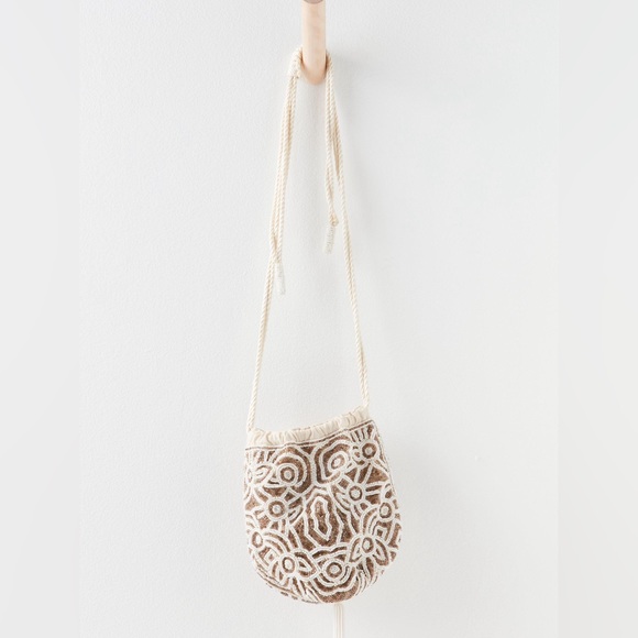 Free People Handbags - Free People Collection Penny Beaded Pouch Crossbody